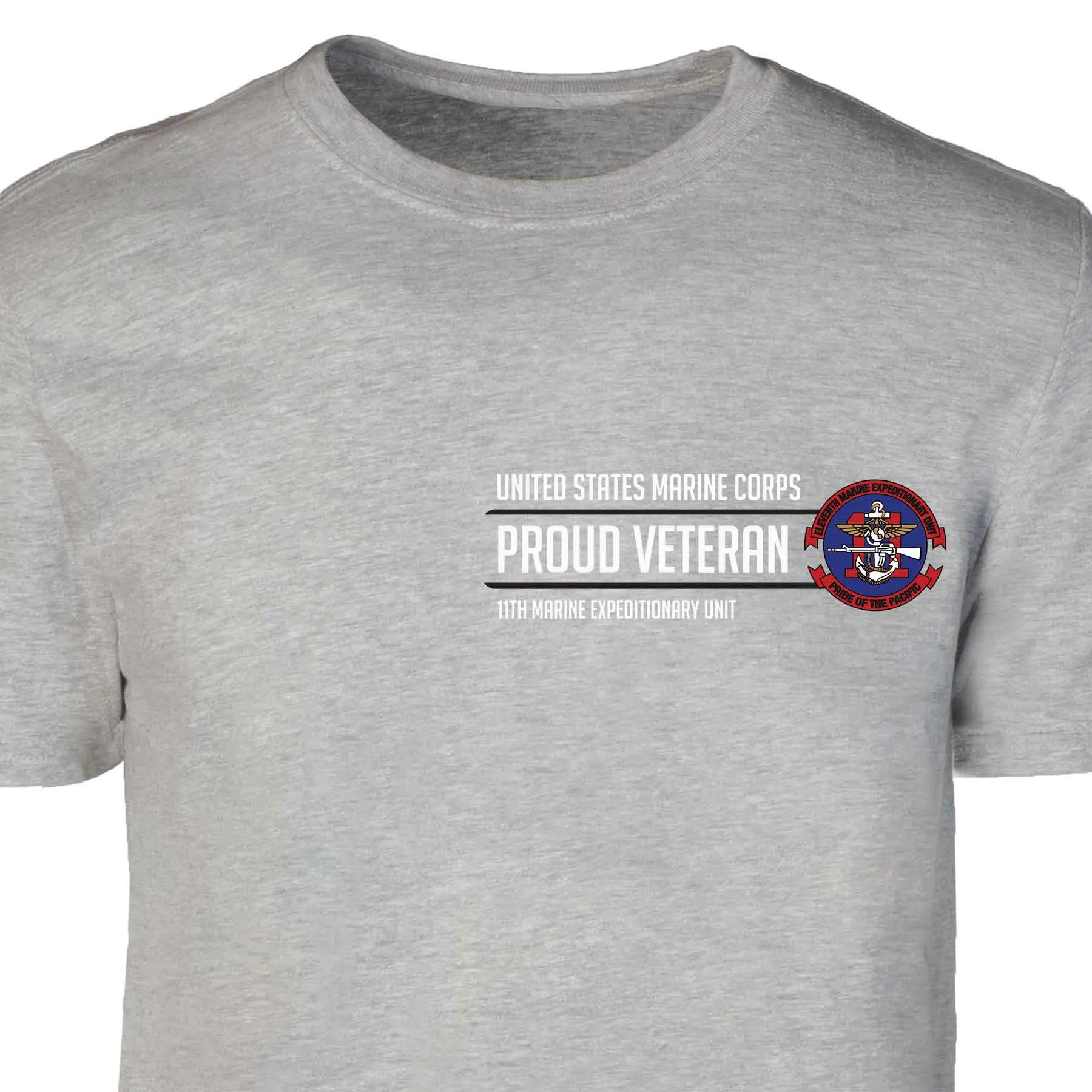 11th MEU Pride Of The Pacific Proud Veteran Patch Graphic T-shirt