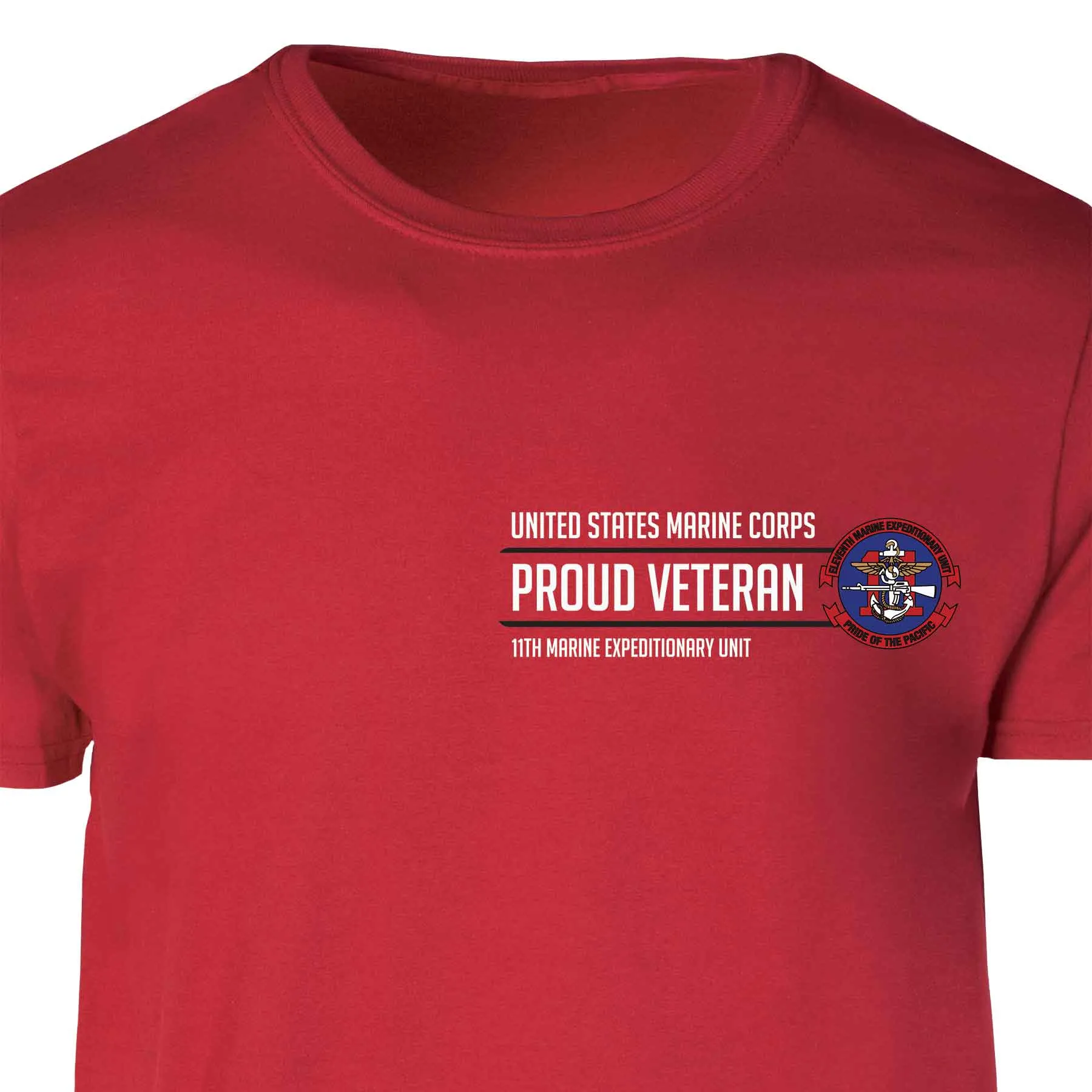 11th MEU Pride Of The Pacific Proud Veteran Patch Graphic T-shirt