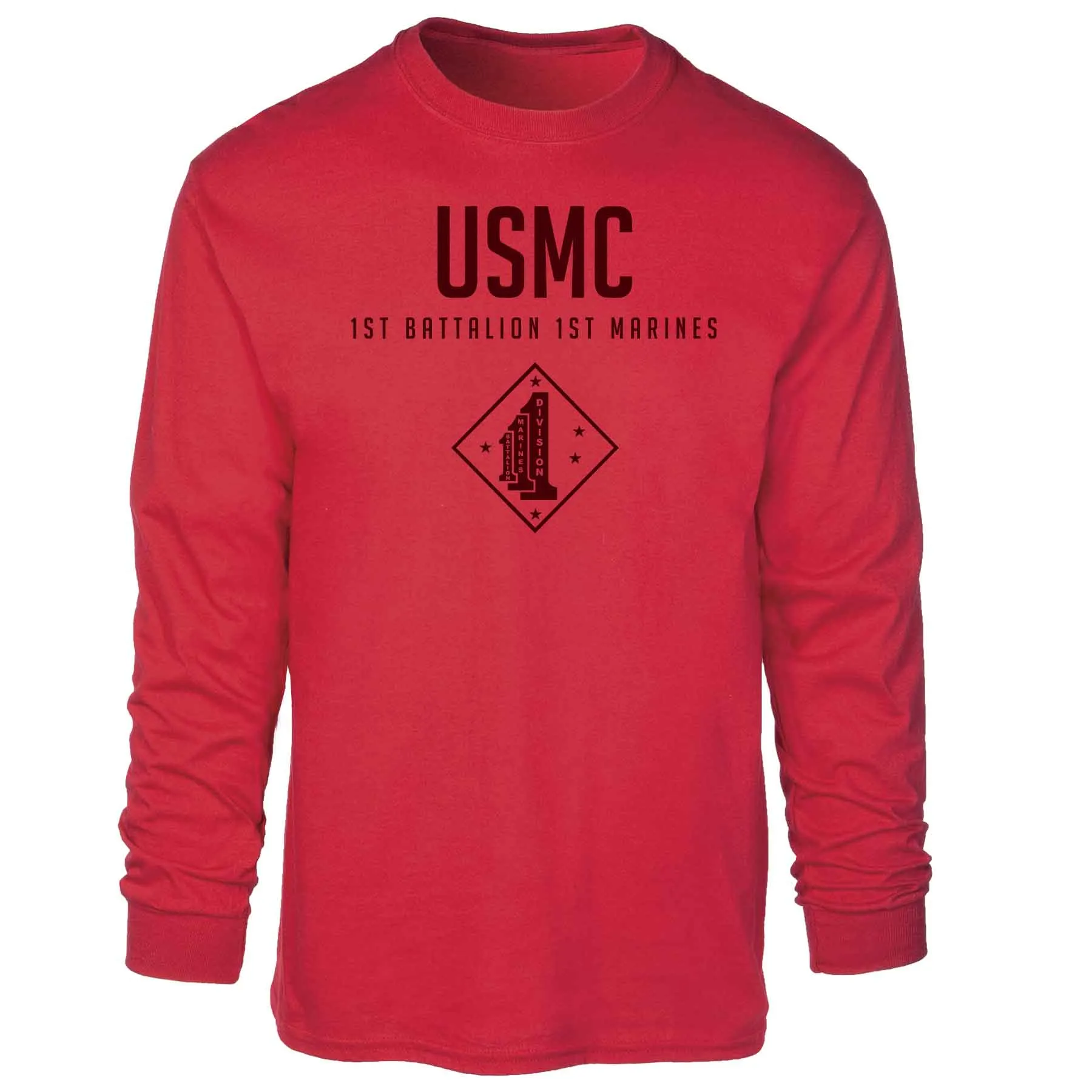 1st Battalion 1st Marines Tonal Long Sleeve T-shirt