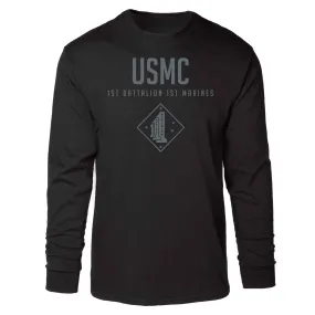 1st Battalion 1st Marines Tonal Long Sleeve T-shirt