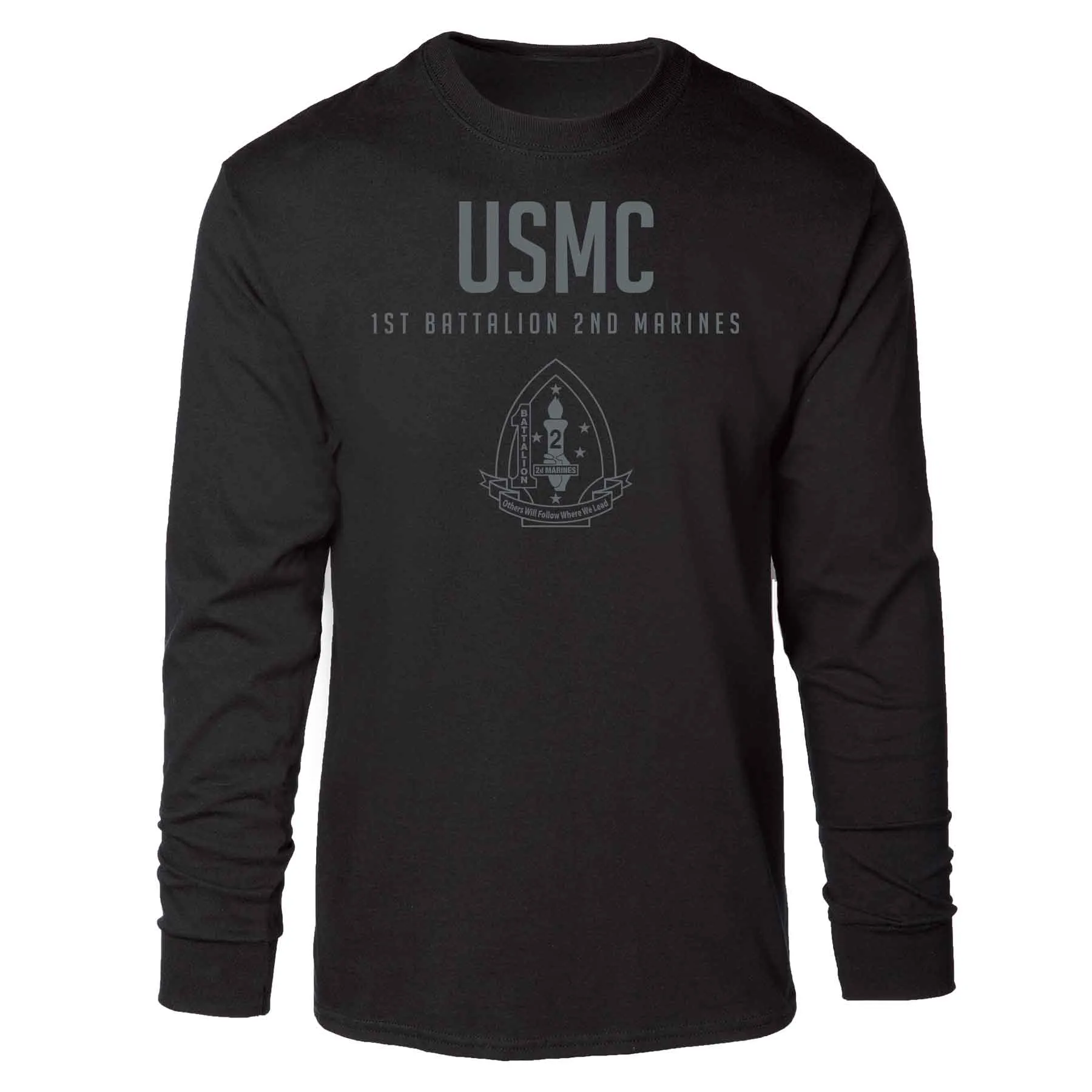 1st Battalion 2nd Marines Tonal Long Sleeve T-shirt