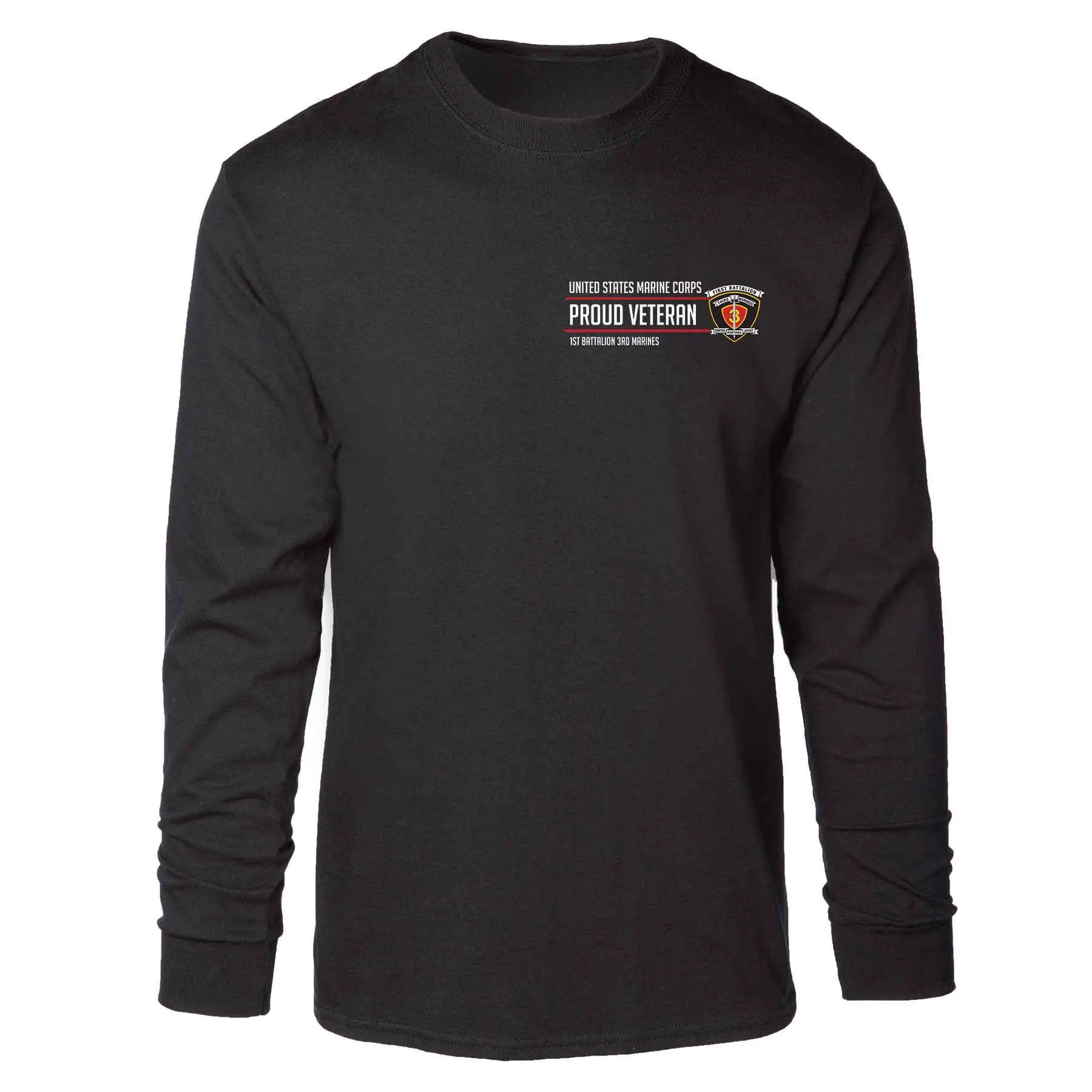 1st Battalion 3rd Marines Proud Veteran Long Sleeve T-shirt