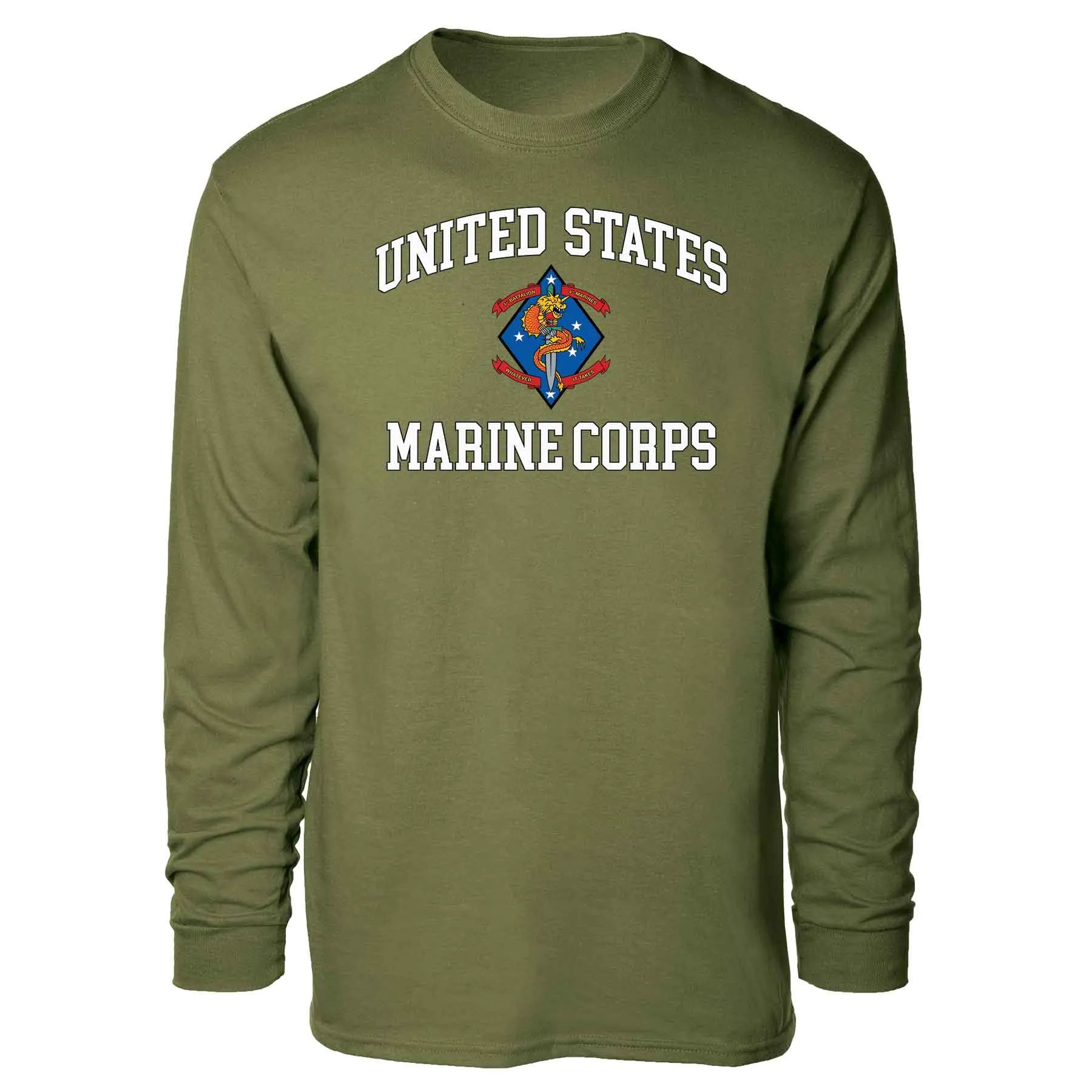 1st Battalion 4th Marines USMC Long Sleeve T-shirt