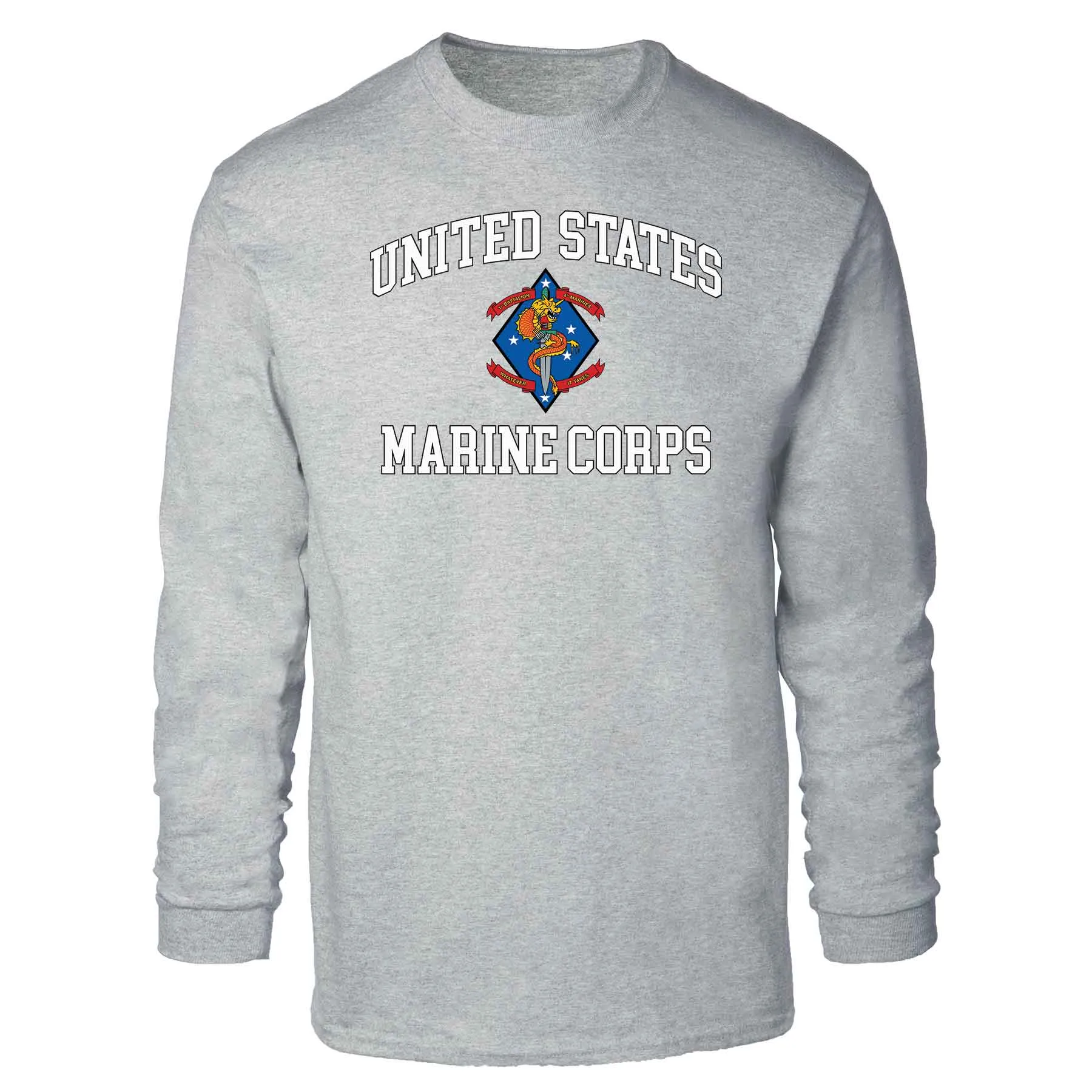 1st Battalion 4th Marines USMC Long Sleeve T-shirt