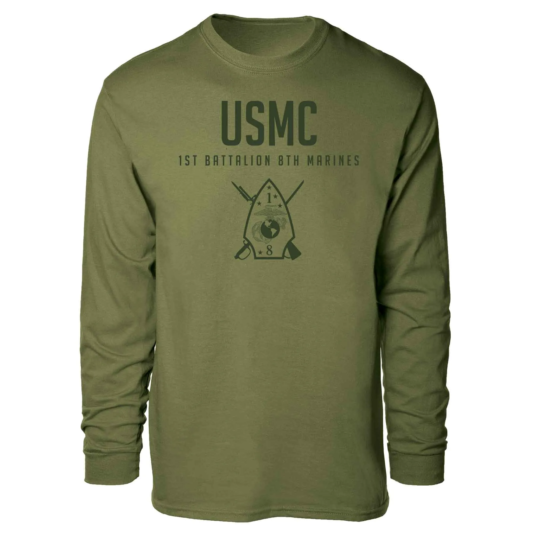 1st Battalion 8th Marines Tonal Long Sleeve T-shirt