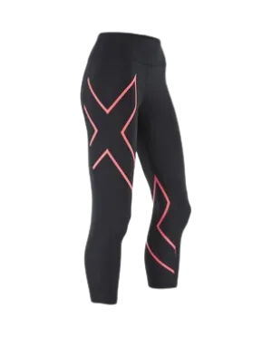 2XU Mid-Rise Comp 7/8 Tights - Womens - Blk/Fcl