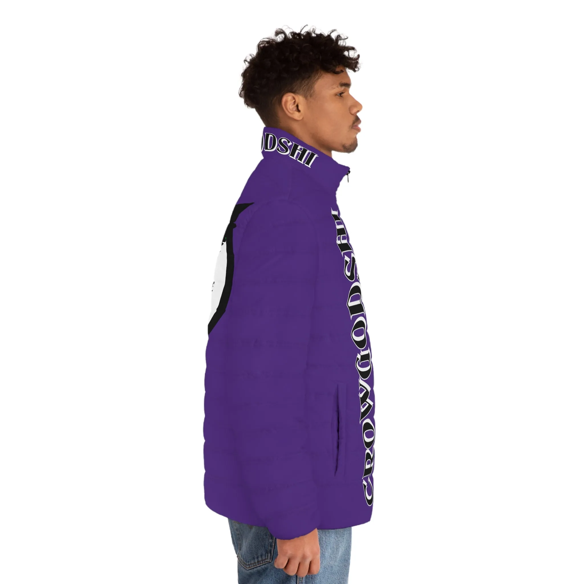 3rd Generation Men's CROWGODSHI Puffer Jacket, PURPLE