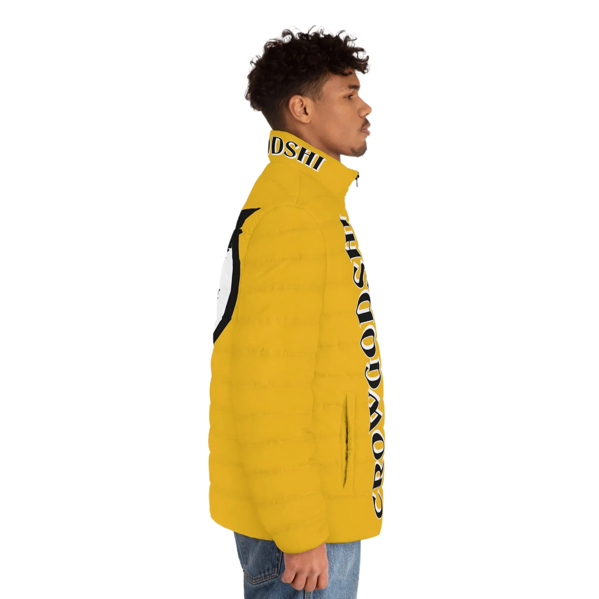 3rd Generation Men's CROWGODSHI Puffer Jacket, YELLOW