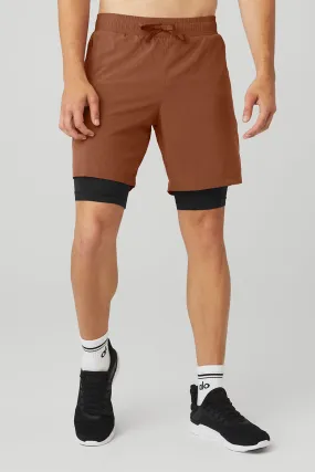 7'' Unity 2 In 1 Short - Rust/Black