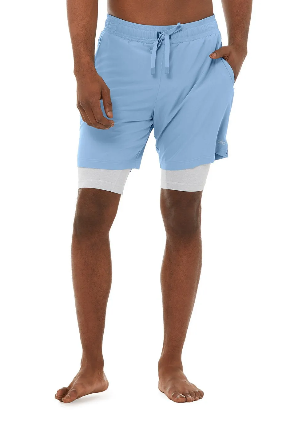 7” Unity 2-In-1 Short - Toluca Blue/Athletic Heather Grey