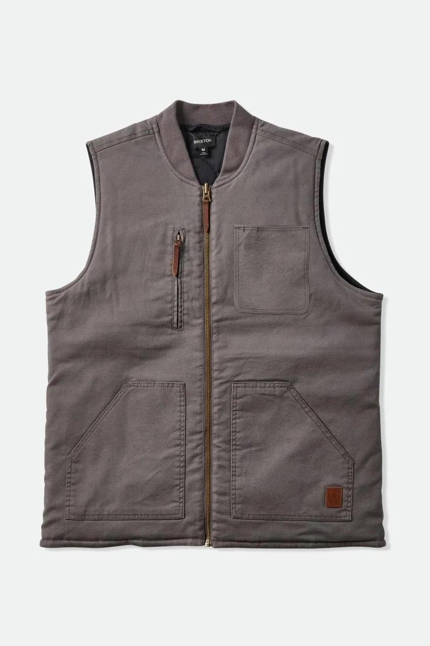 Abraham Builders Reversible Vest - Charcoal/Black