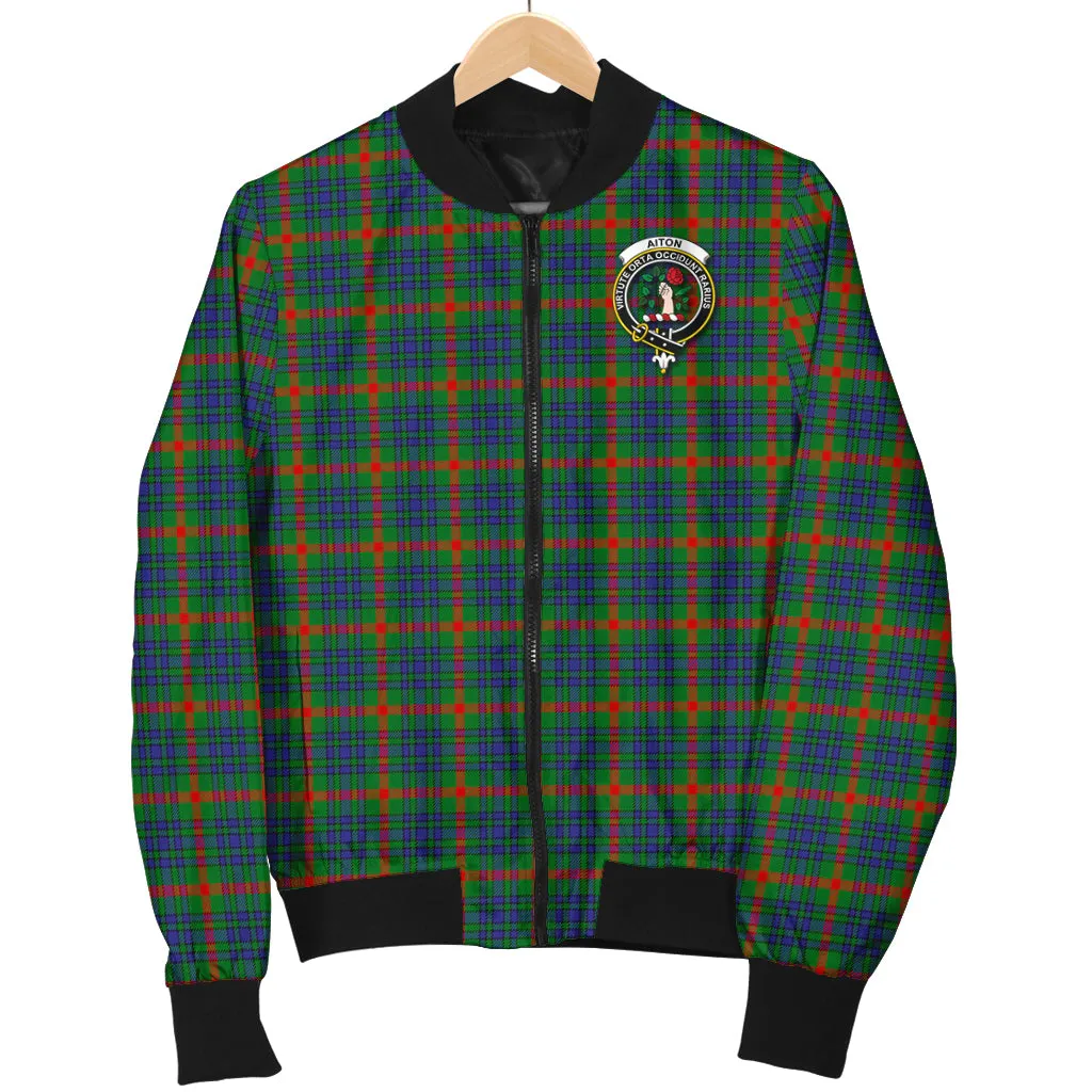 Aiton Tartan Bomber Jacket with Family Crest