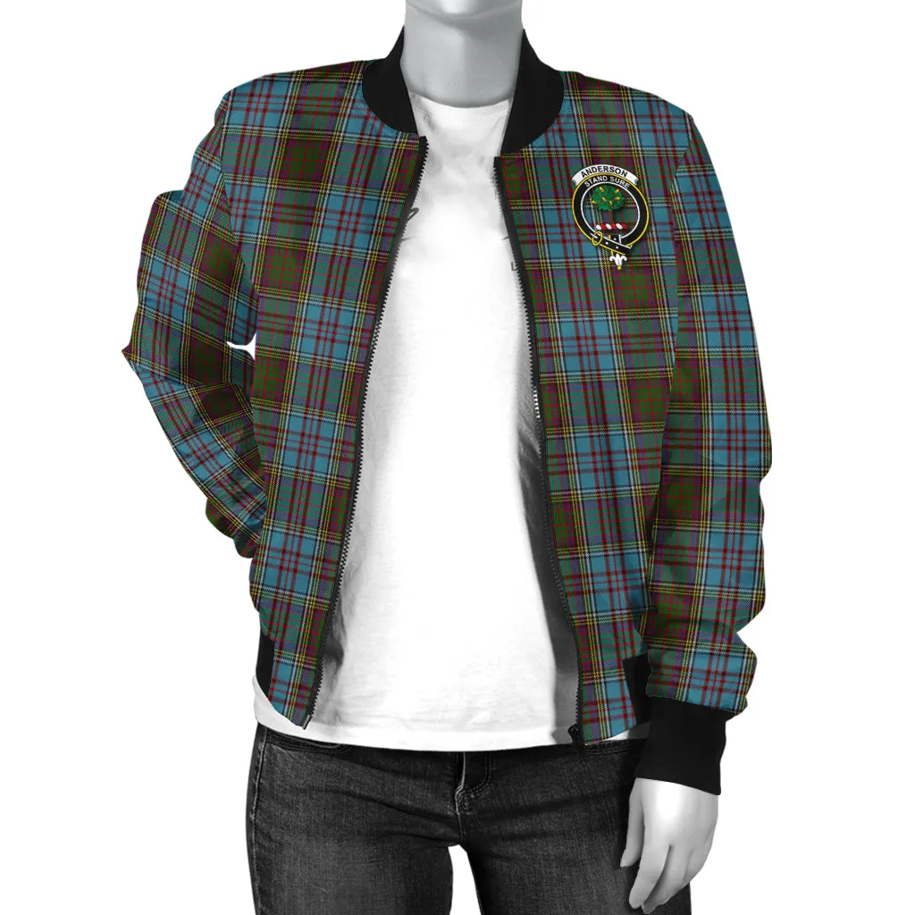 Anderson Tartan Bomber Jacket with Family Crest