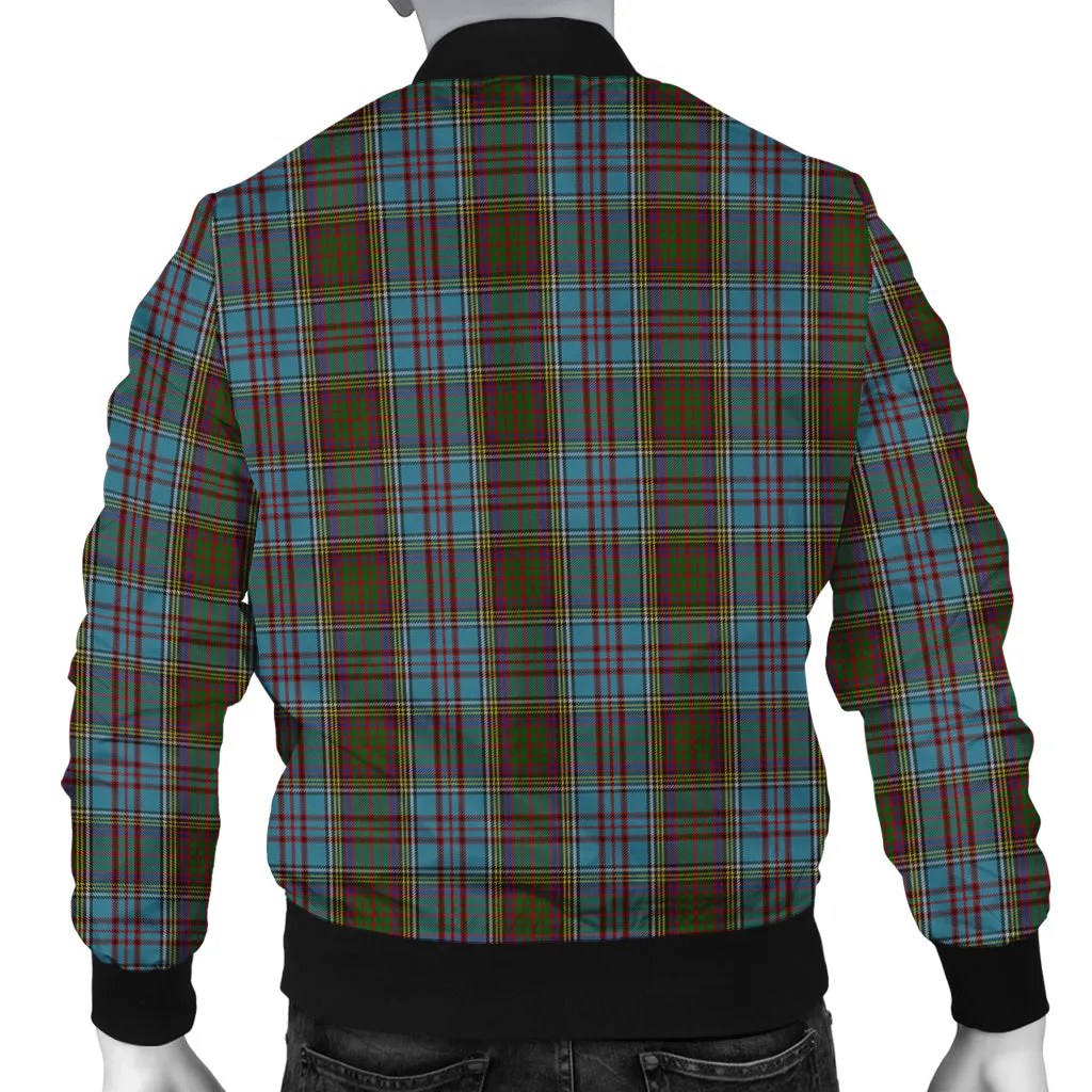 Anderson Tartan Bomber Jacket with Family Crest