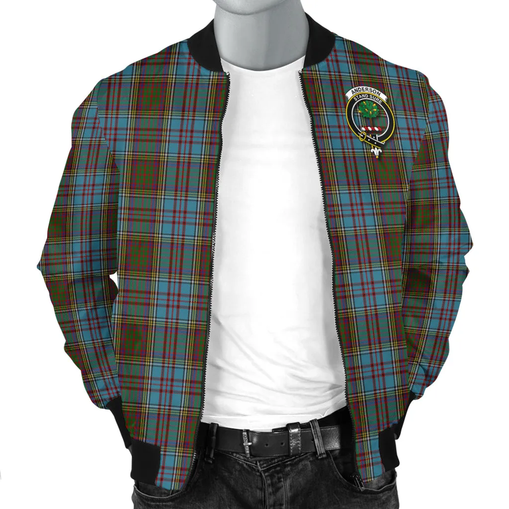 Anderson Tartan Bomber Jacket with Family Crest