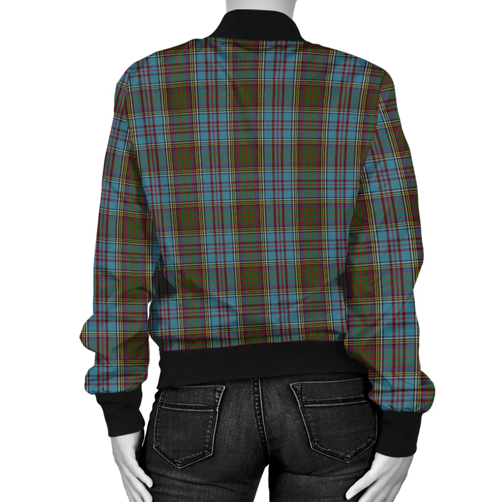 Anderson Tartan Bomber Jacket with Family Crest