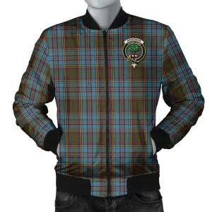 Anderson Tartan Bomber Jacket with Family Crest