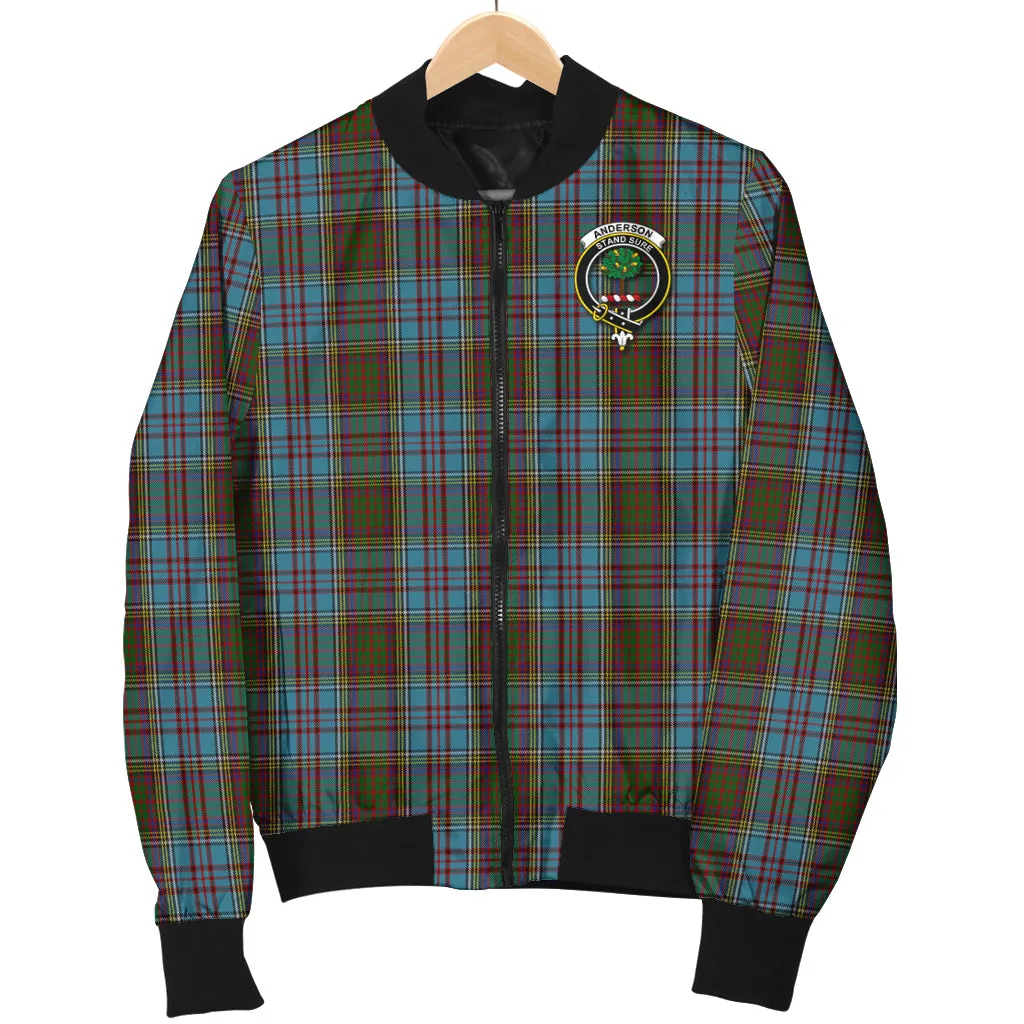 Anderson Tartan Bomber Jacket with Family Crest