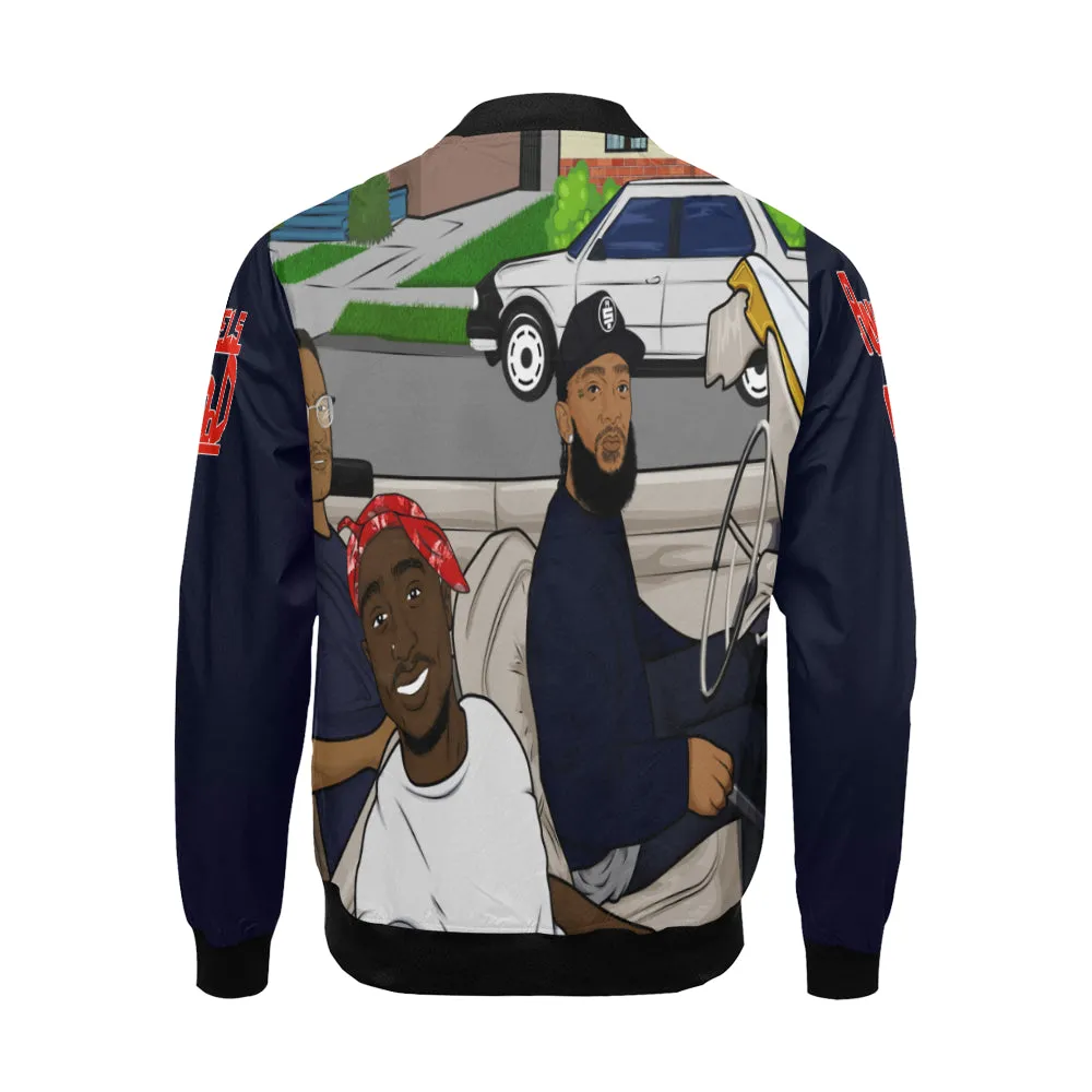 ANGEL OF THE HOOD All Over Print Bomber Jacket for Men