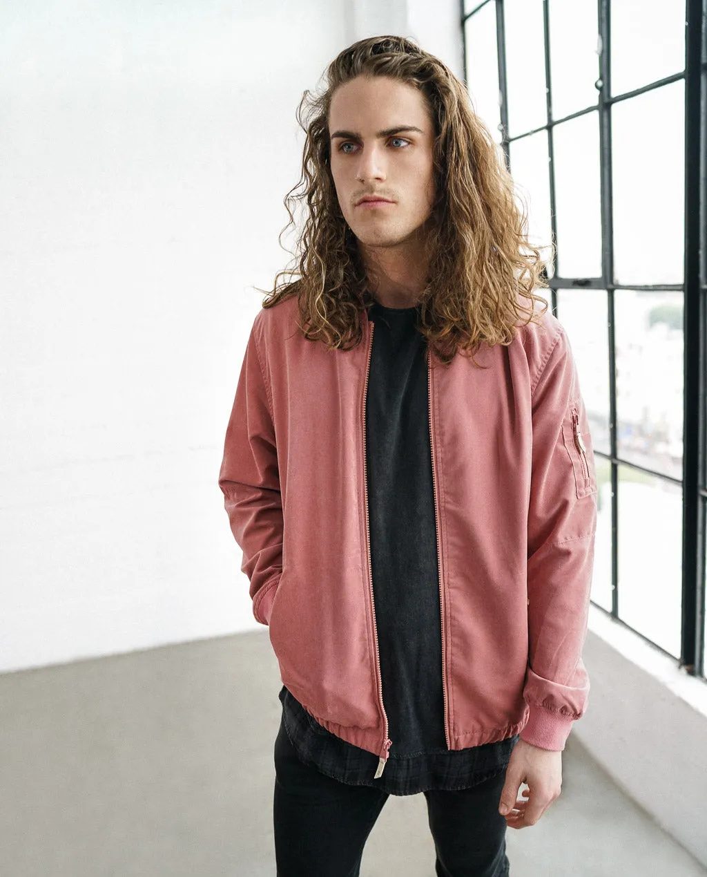 Astrneme Badlands Bomber Jacket Senegal Rose