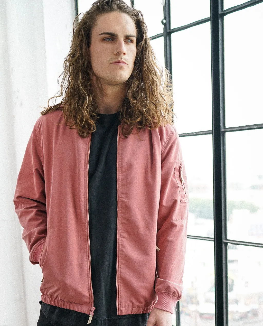 Astrneme Badlands Bomber Jacket Senegal Rose