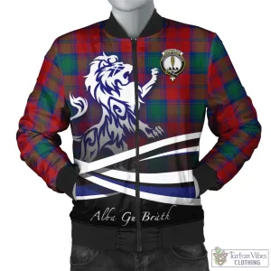 Auchinleck (Affleck) Tartan Bomber Jacket with Alba Gu Brath Regal Lion Emblem