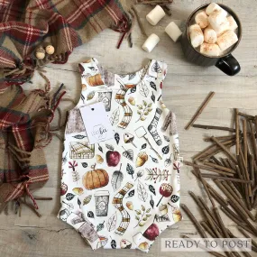 Autumn Spice Bloomer Romper  | Ready To Post