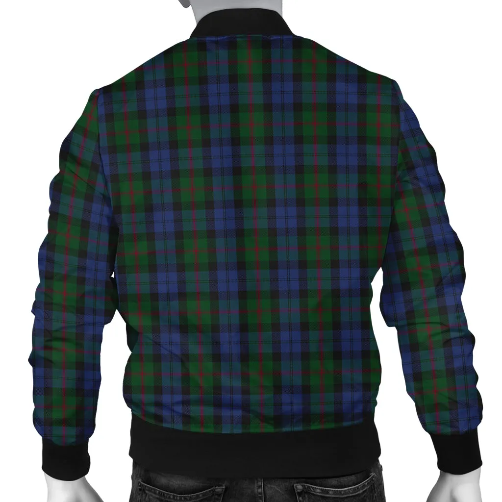 Baird Tartan Bomber Jacket with Family Crest