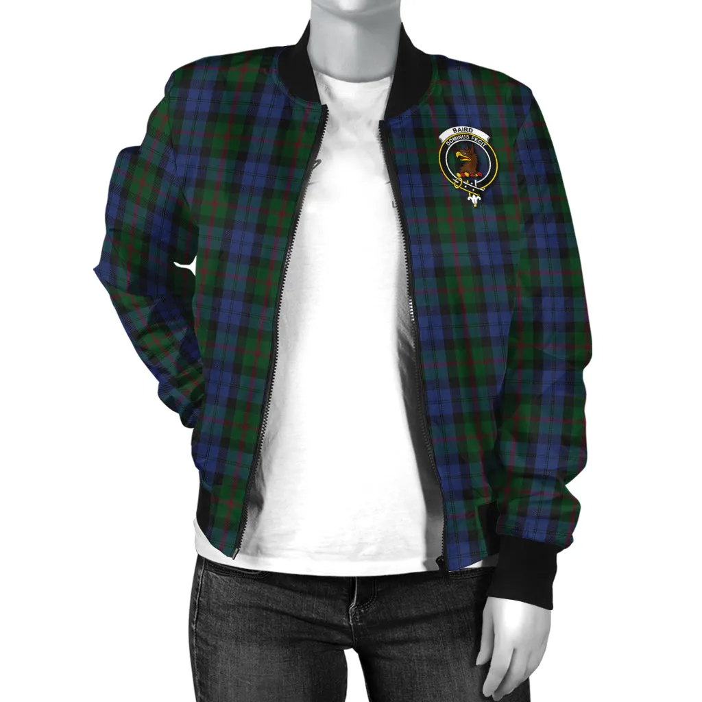 Baird Tartan Bomber Jacket with Family Crest