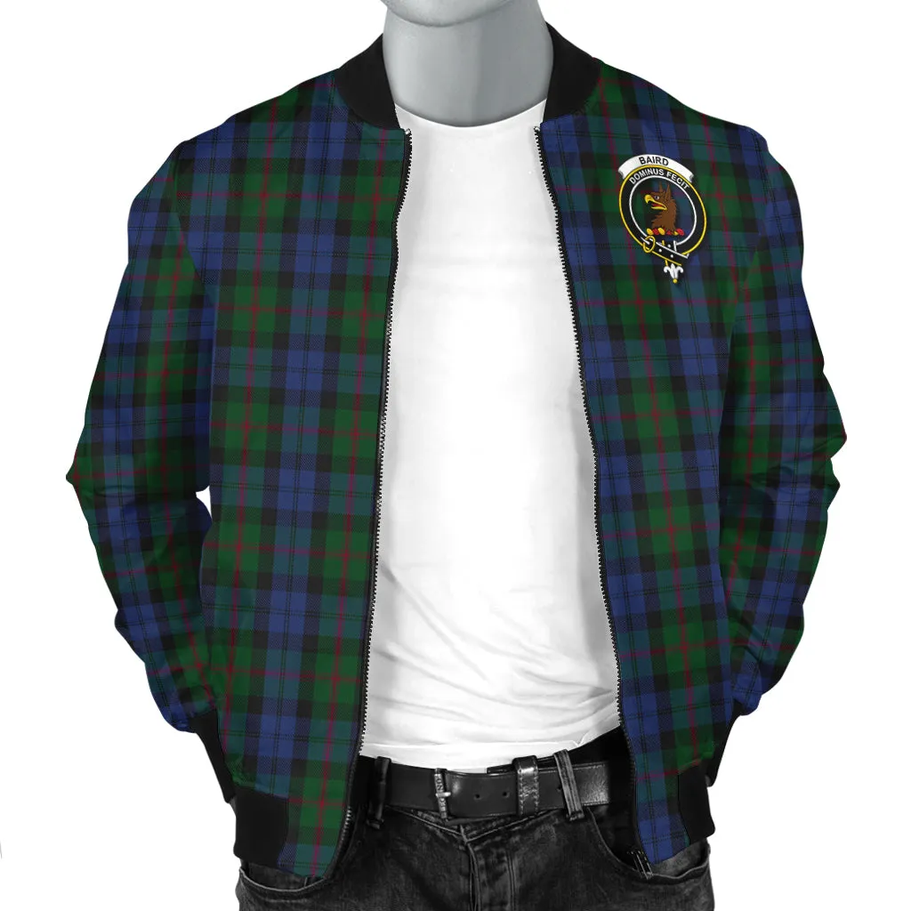 Baird Tartan Bomber Jacket with Family Crest