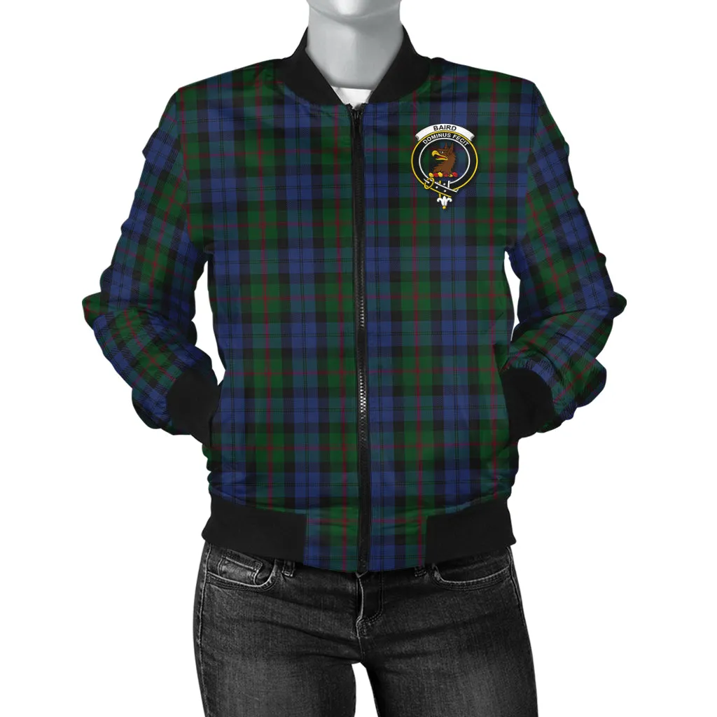 Baird Tartan Bomber Jacket with Family Crest