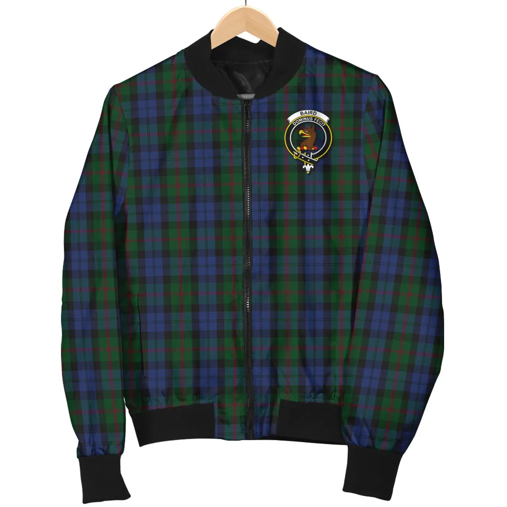 Baird Tartan Bomber Jacket with Family Crest