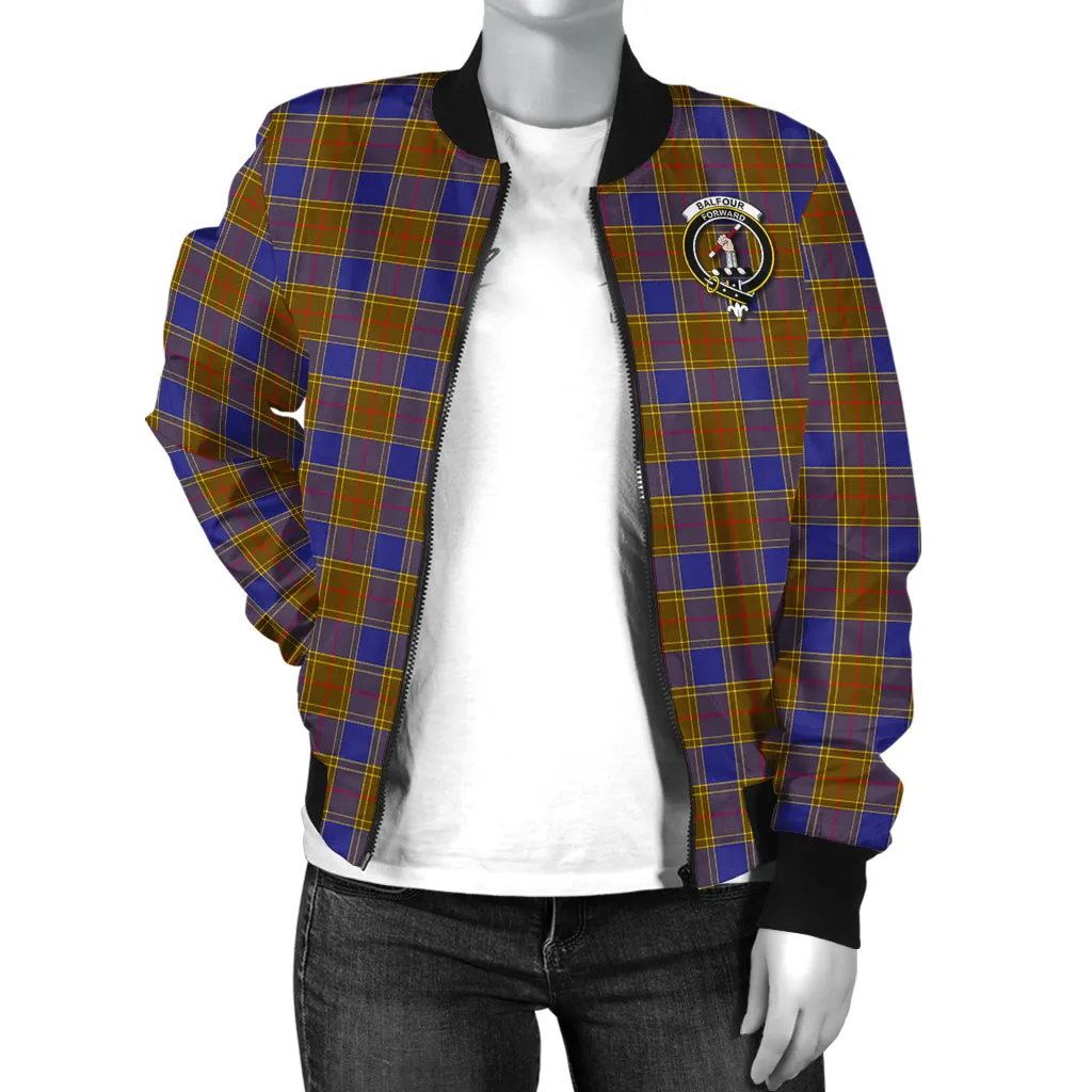 Balfour Tartan Bomber Jacket with Family Crest