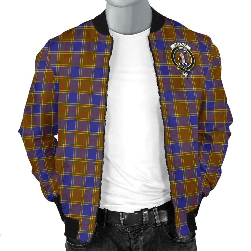 Balfour Tartan Bomber Jacket with Family Crest