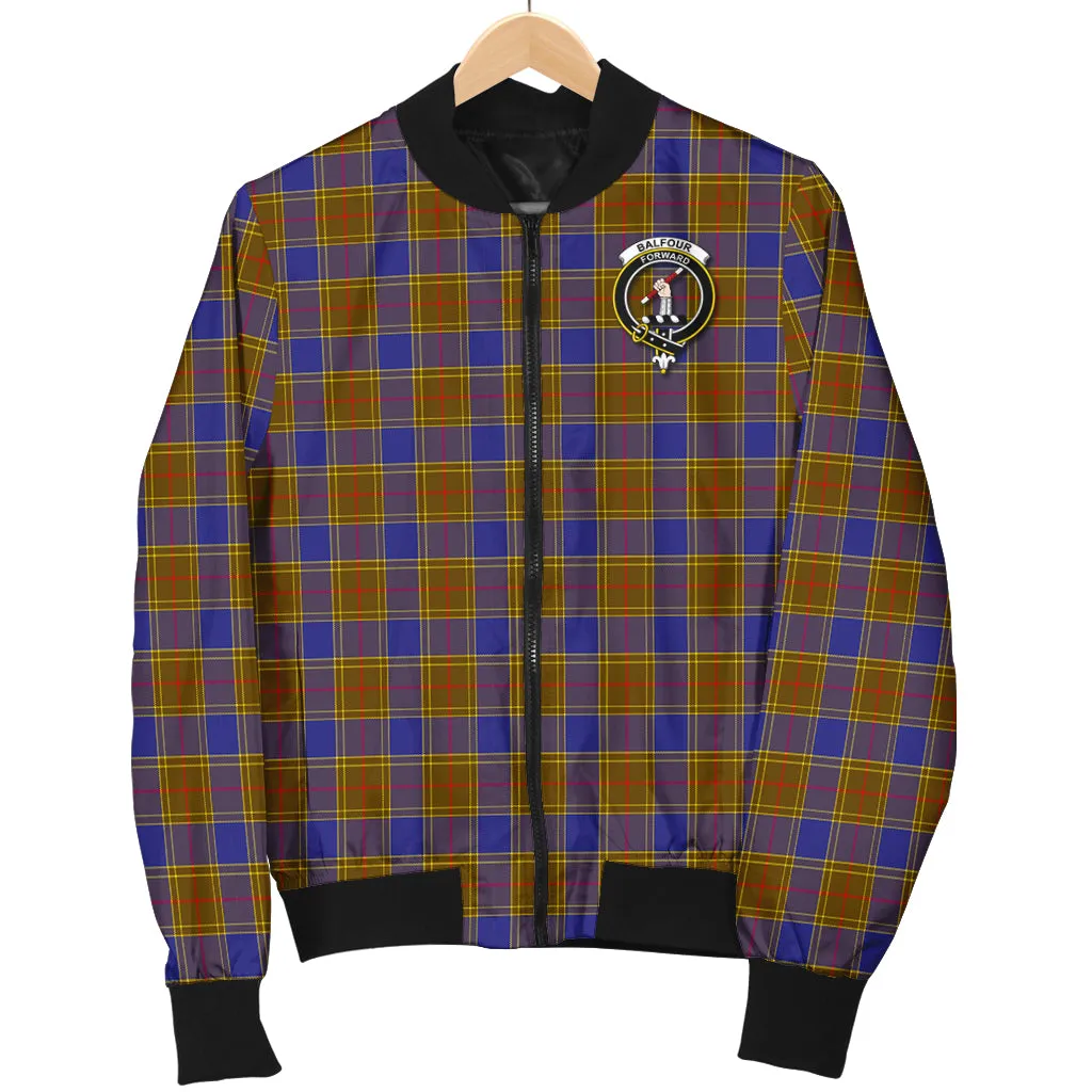 Balfour Tartan Bomber Jacket with Family Crest