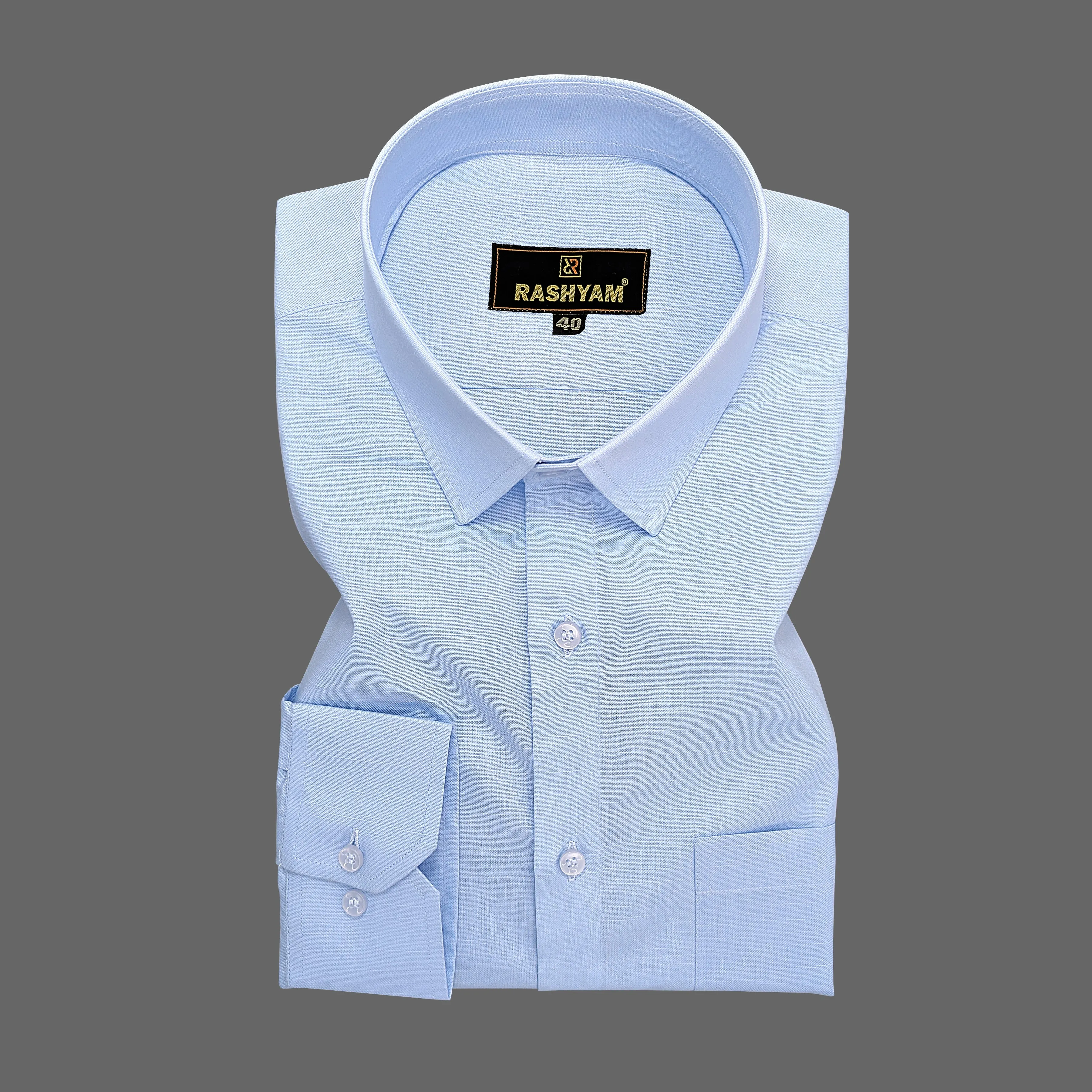 Barboni Sky Blue Luxurious Italian Linen Shirt