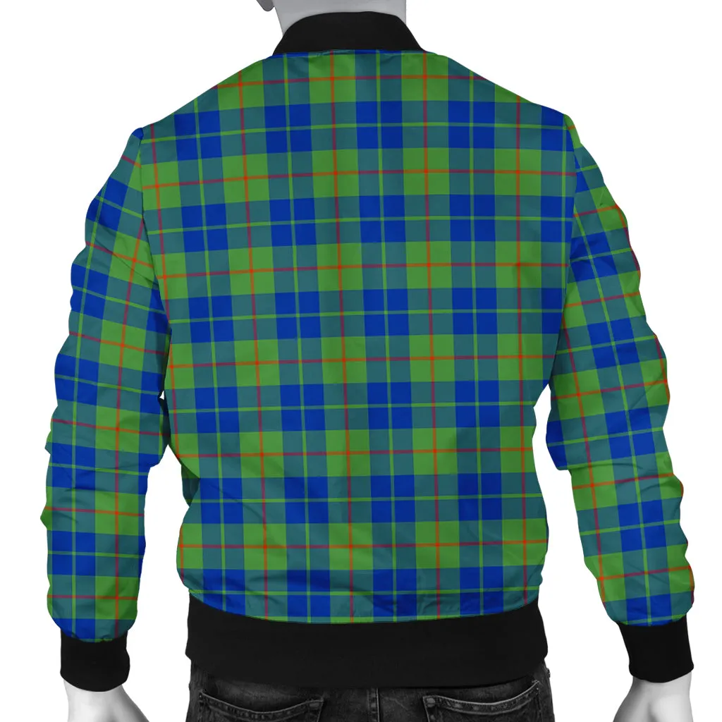 Barclay Hunting Ancient Tartan Bomber Jacket with Family Crest