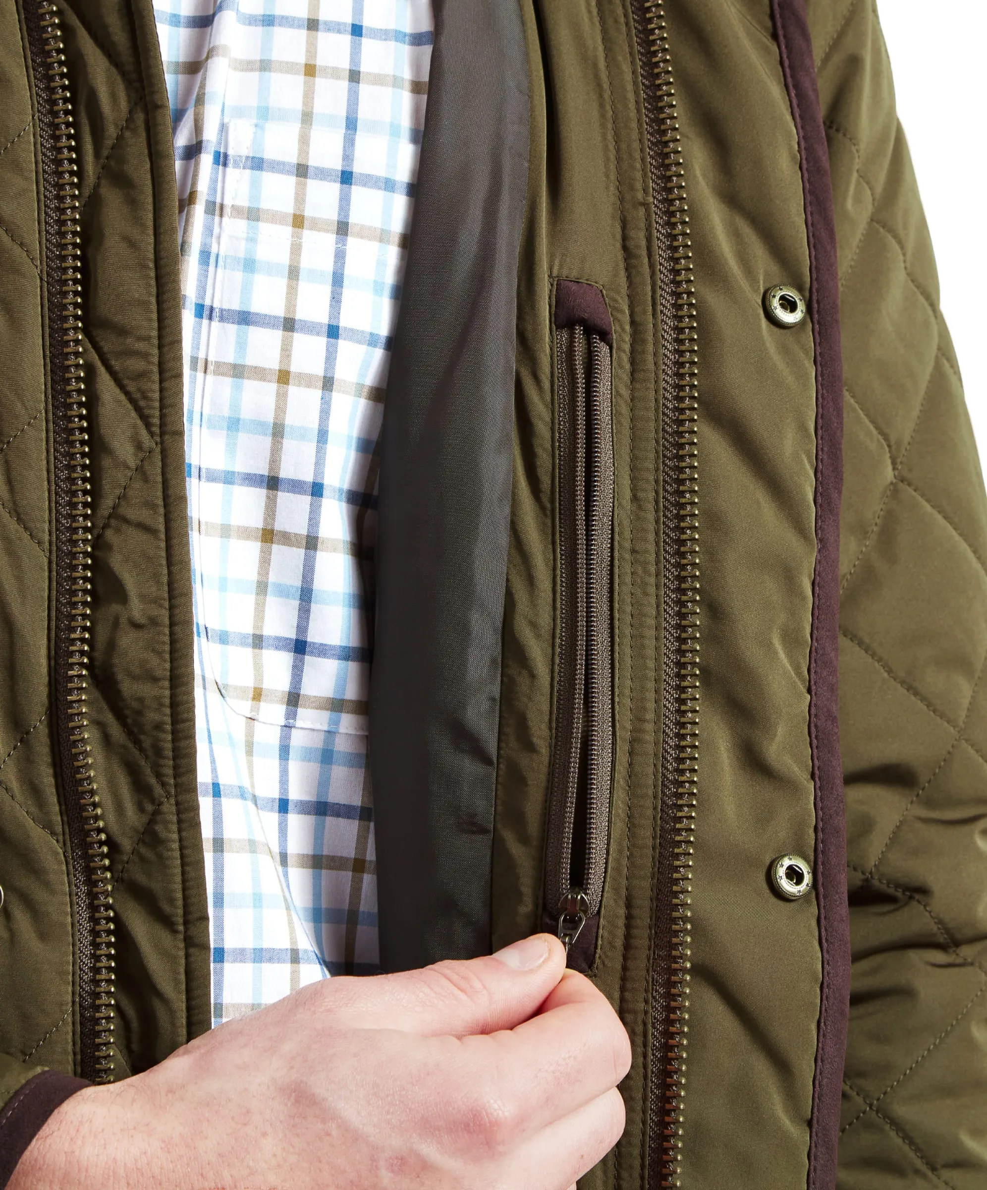 Barrowden Quilt Jacket - Olive