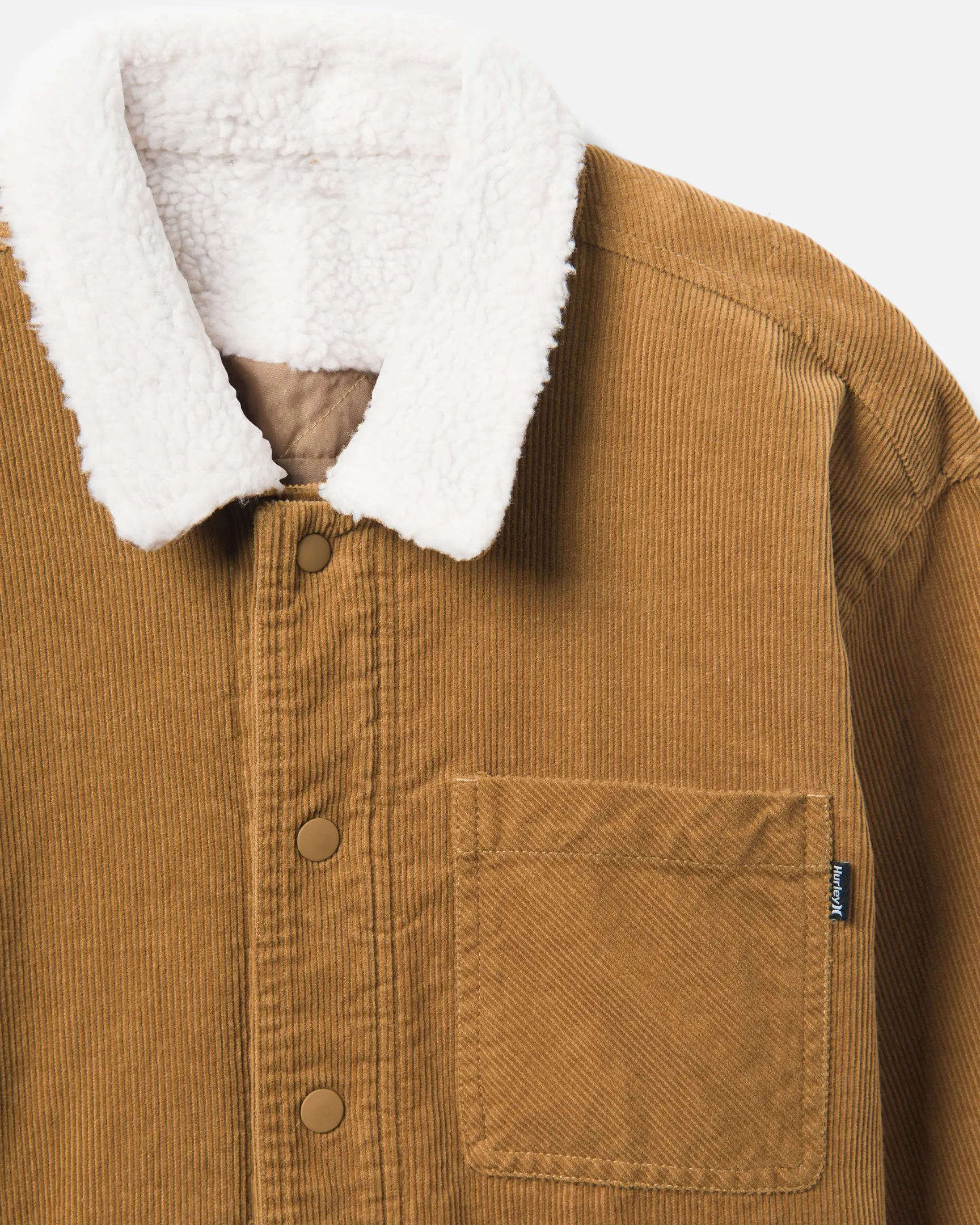 Bixby Cord Sherpa Lined Long Sleeve Shirt