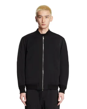 Black Nylon Bomber Jacket