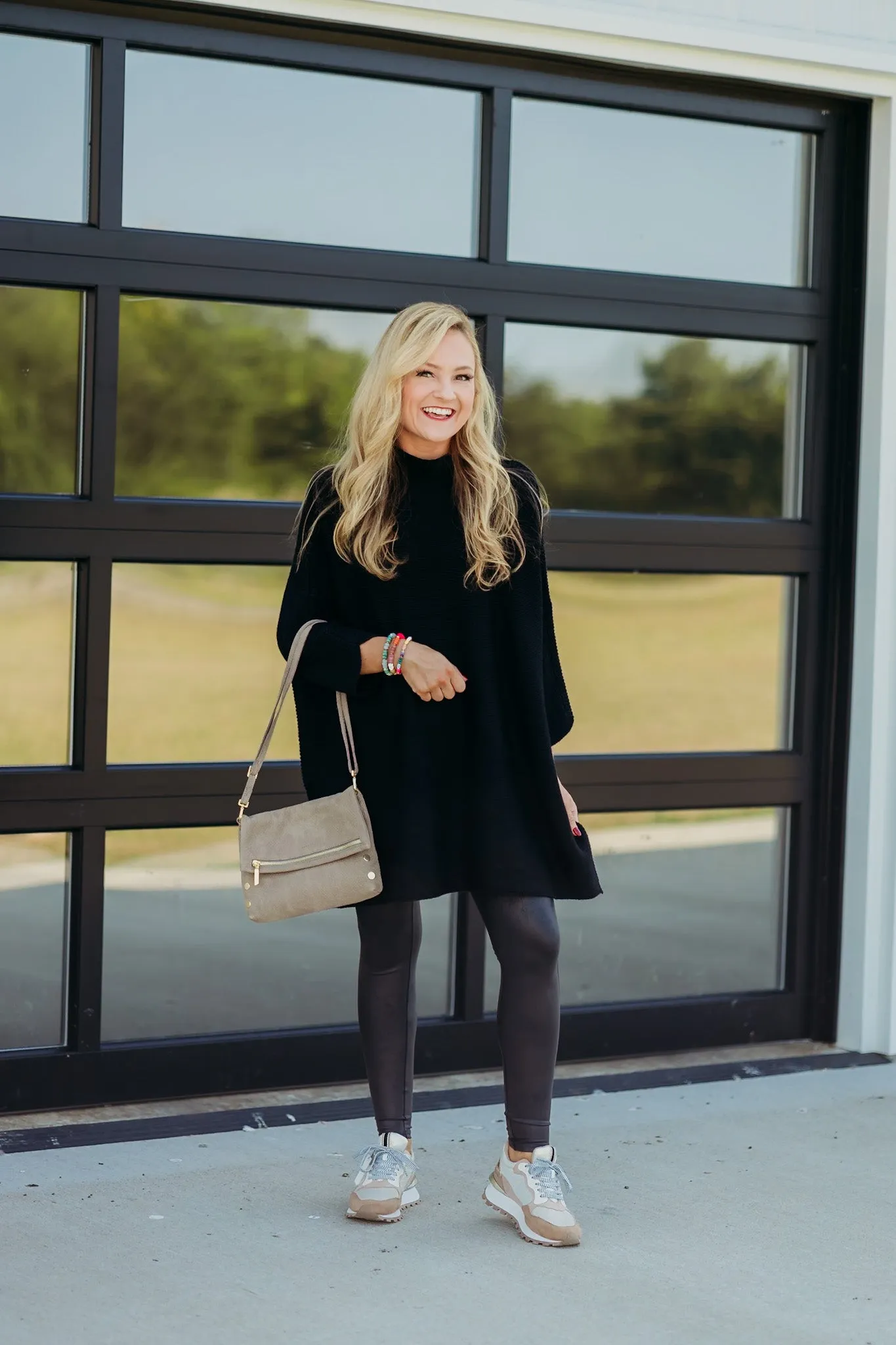 Boho Black Tunic Top