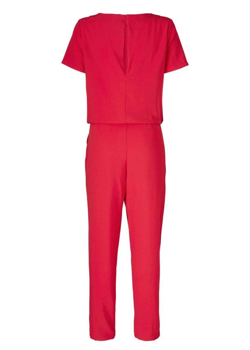 Campell jumpsuit - Winter Red