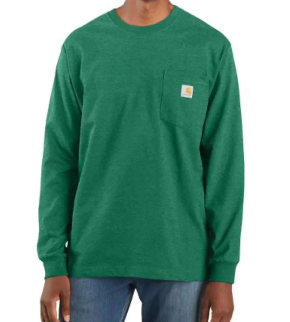 Carhartt Long-Sleeve Pocket T-Shirt Green