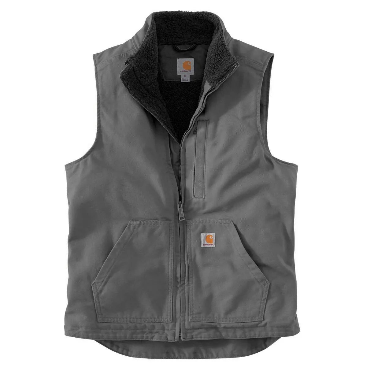 Carhartt Mock-Neck Sherpa Vest Gravel