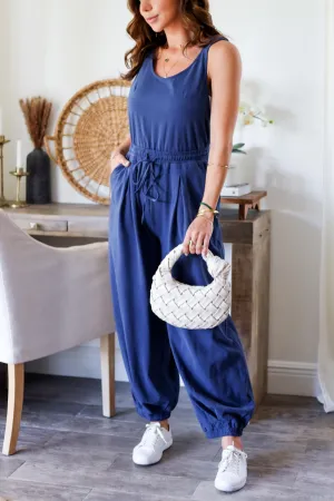 Caroline Jumpsuit- Navy