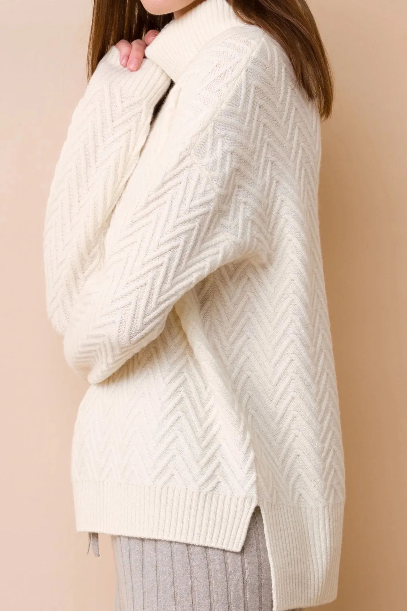 Chevron Jacquard Tunic