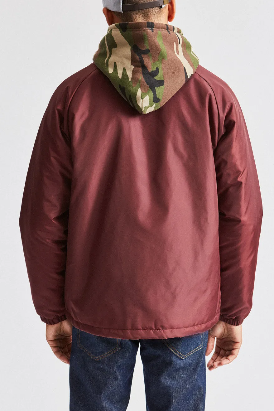 Claxton Collar Sherpa Jacket - Plum