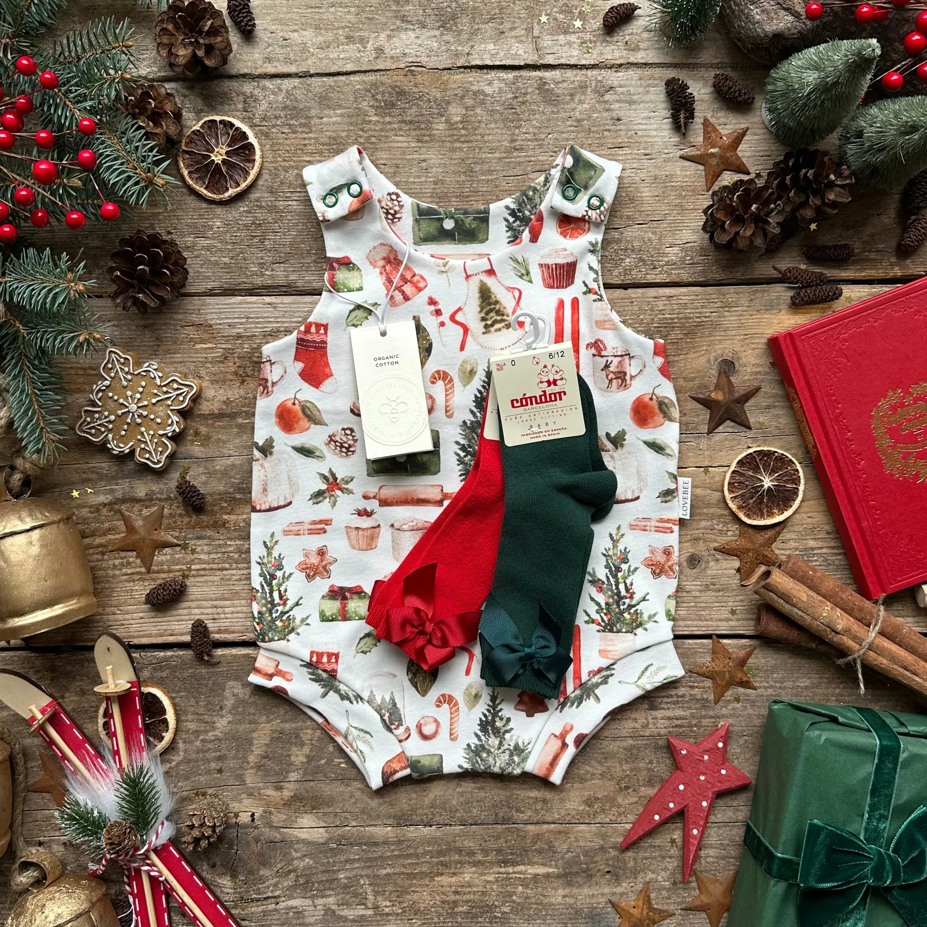 Cosy Christmas Bloomer Romper | Ready To Post