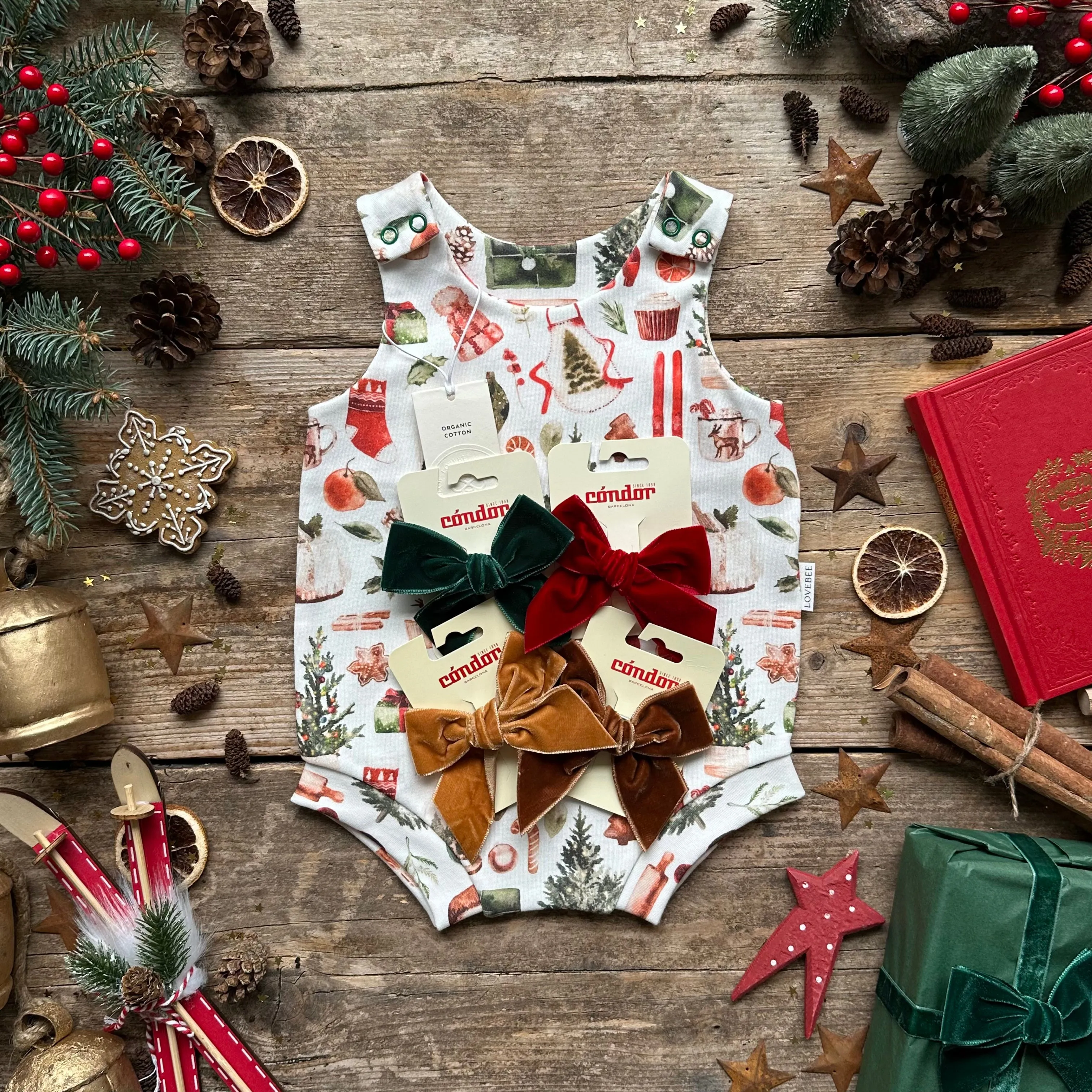 Cosy Christmas Bloomer Romper | Ready To Post