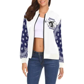 CRIP LEGEND All Over Print Bomber Jacket for Women